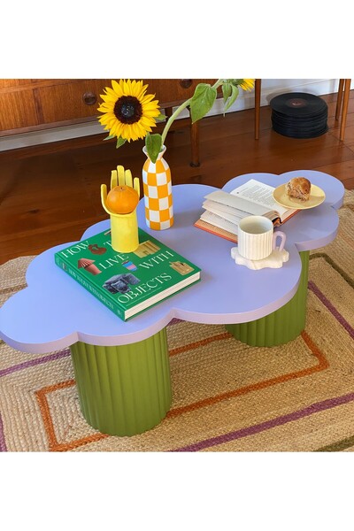 ArToys Sehpa | Funky masa | Yivli ayaklı masa | Bulut şeklinde masa | Renkli ...