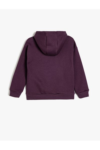 Koton 5wkb10398tk 392 Lila Jungen-Jersey-Sweatshirt