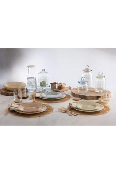 Paşabahçe Pasabahce Dinnerware Set - 18 Pieces, Midas,Multi Color