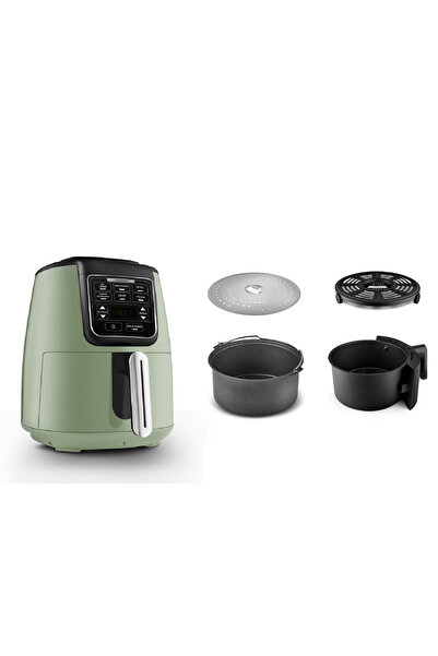 Karaca Air Pro Cook 3 in 1 XL Ev Yemeği, Közleme, Airfryer Grasmere Green 4 Kişilik