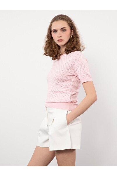 Serianno Bisiklet Yaka Ajurlu Kazak Kzk9774pudra