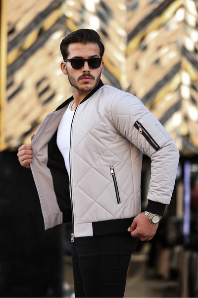 Boymen Men's College Coat Bomber Coat Winter Coat