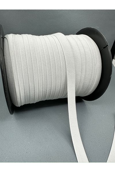 paşateks since 1995 şekil 1.5 cm Knitted Rubber-5 Meters-White