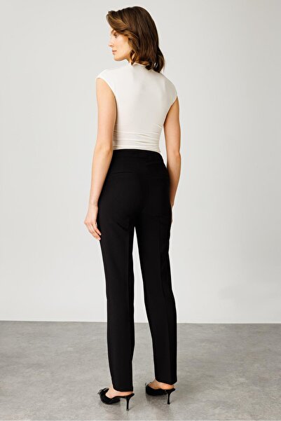 Moda İlgi Modailgi Yandan Cepli Klasik Takım Pantolon - 7559 Siyah