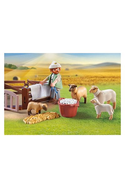 Playmobil Young Shepherd with Flock of Sheep