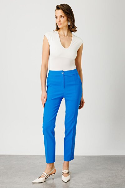 Moda İlgi Μπλε παντελόνι Modailgi Suit - Πλαϊνή τσέπη - 7526