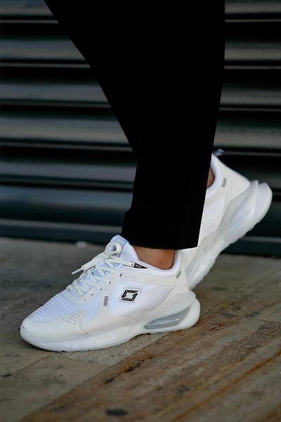 SOLAZER White Men's Sneakers - Casual Sports Shoes 035