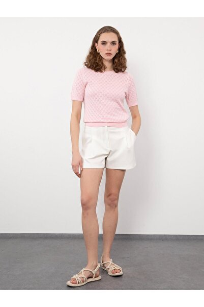 Serianno Bisiklet Yaka Ajurlu Kazak Kzk9774pudra