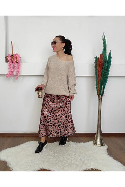 Altı Üstü Butik Pulover tricotat cu maneca liliac