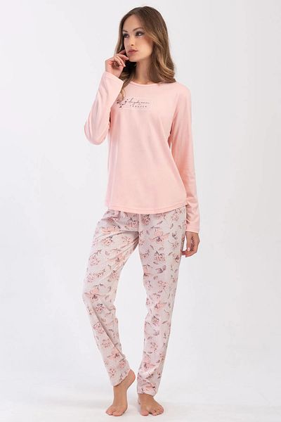 Evimmis Long Sleeve Cotton Women's Pajamas Set Large Size