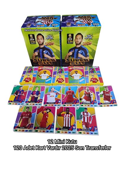 Emrah Gültekin 2025 Super Shot (12 صندوق صغير به 120 بطاقة) أحدث نقلات بطاقات...