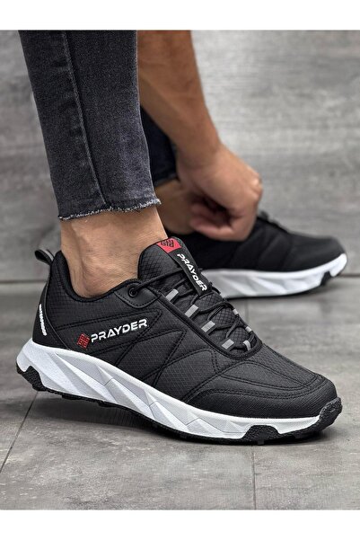 homiro Ανδρικά Αδιάβροχα Αθλητικά Παπούτσια Thermo Sole-Μαύρο-Λευκό