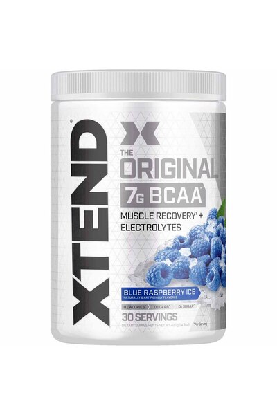 xtend مسحوق BCAA الأصلي بنكهة التوت الأزرق، ٣٠ حصة | ٧ غرامات من BCAA لكل حصة