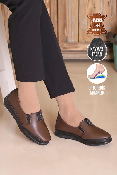 KAPTAN JUNIOR Pantofi de dama ortopedici negri - Pantofi de balerina mama G