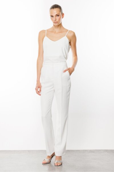 Moda İlgi Modailgi Yan Cep Klasik Takım Pantolon - 7561 Ekru