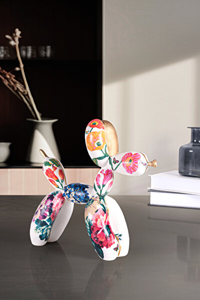 Falya Balon Köpek Heykeli  30 x 28 cm, Balon Köpek Biblo