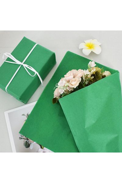 roco paper Green Pelur Paper - Pack of 25, 50X70 Cm, Gift and Flower Packing