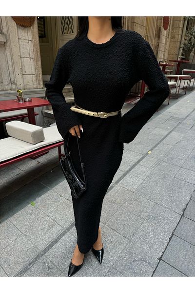 kenza'a Rochie de tricotaj cu model spaniol pentru femei