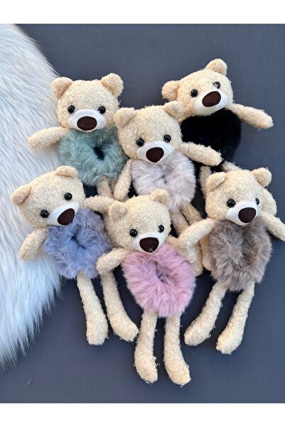 Toka Sepetim Peluş Topuz Tokası 1 Adet Peluş Toka