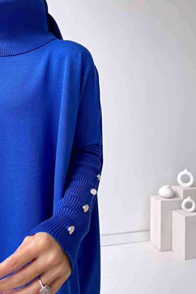 Ka Hijab Оверсайз Мерсеризована Туніка - Saks Mavi