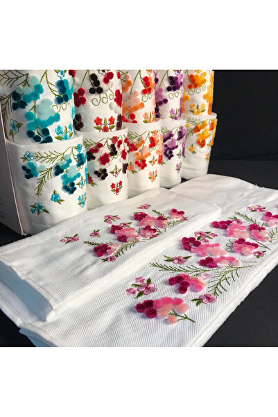 Fiesta Home Fiesta Kadife Nakışlı Analı Kızlı 50x90 (6 Ad) 30x50 (6 Ad) Krem ...