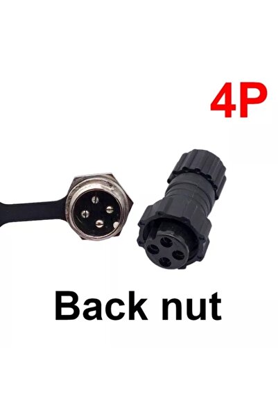 Maroces MR-261N 4 PİNLİ GX16 SU GEÇİRMEZ MAYK KONNEKTÖR MİKE FİŞ 4P