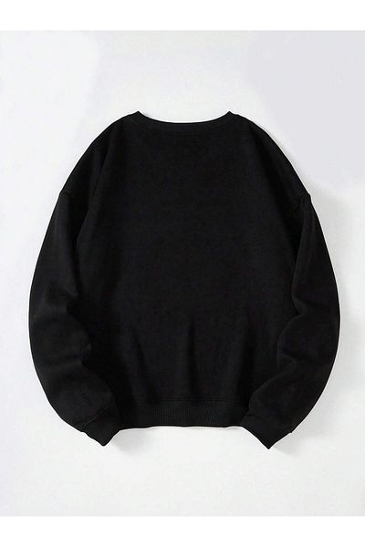 SOFTWAY Φούτερ Unisex Oversize Cherry Cocktail με στάμπα - Crew Neck, ΦΟΥΚΙΔΙΔΑ