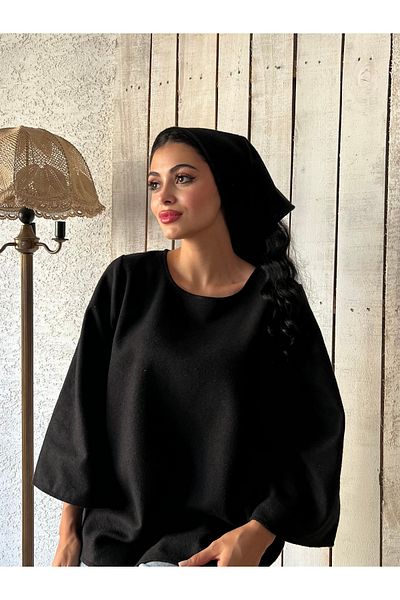 KÜÇÜĞÜM BUTİK Bandana cu cusaturi de culoare neagra