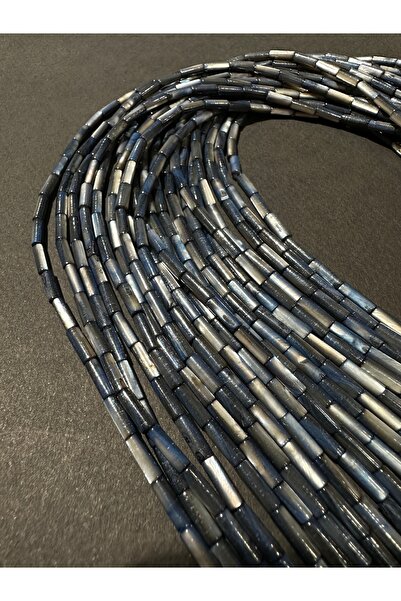 LİVZA BİJUTERİ Siyah Renk Boru Sedef Dizisi 15x4 Mm