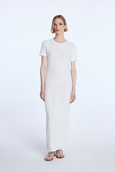 adL Mert Aslan Pullu Triko Elbise