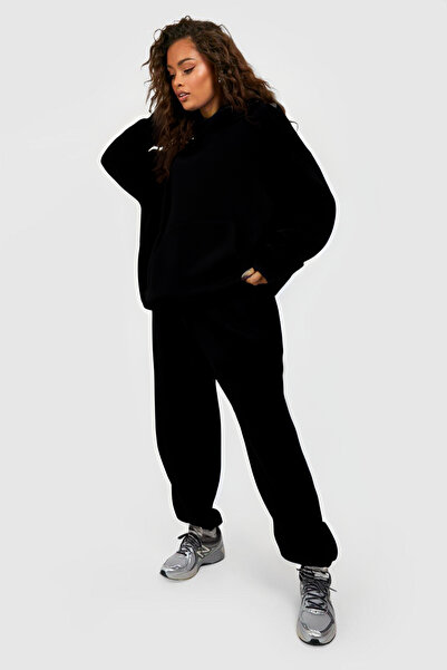 CMZ COLLECTİON Γυναικείο σετ φόρμας με 3 κλωστές Oversize Basic Trend Winter ...