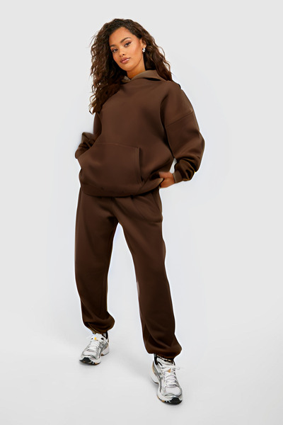 CMZ COLLECTİON Γυναικείο σετ φόρμας με 3 κλωστές Oversize Basic Trend Winter ...