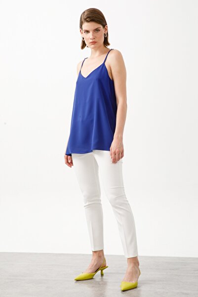 Moda İlgi Modailgi İp Askılı Atlet Saks