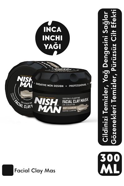 NISHMAN 450 Gr Clay Face Mask