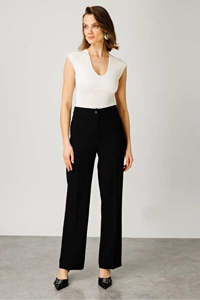 Moda İlgi Modailgi Yan Cep Klasik Takım Pantolon - 7915 Siyah