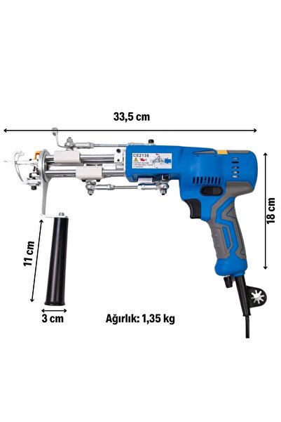 Genel Markalar AK V Cut Pile (Kesik Uçlu) Tufting Makinesi/Tabancası