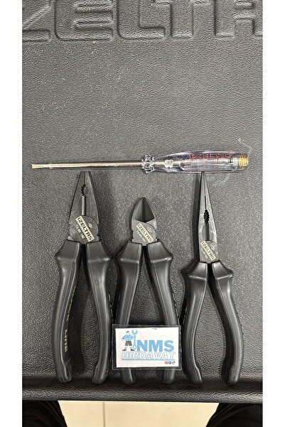 İzeltaş İzeltaş Black Line Usta Seti 180Pense 160YanKeski 180Kargaburun 190 K.Kalemi Seti 4 Parça NMS HRDVAT