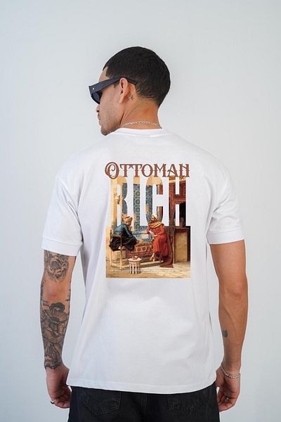 king brich Ανδρικό μπλουζάκι Kingbrich Ottoman Rich Printed Slim Fit Mold