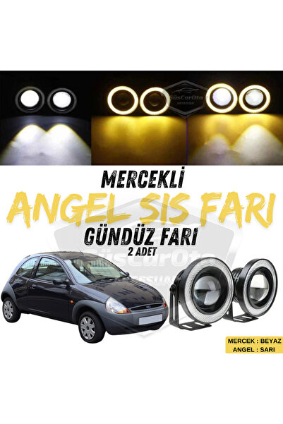 ŞüsCarOto Aksesuar Ford Ka 1996-2008 Uyumlu Mercekli Angel Sis Farı Metal 76 ...
