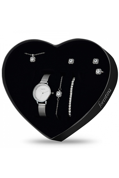 Forentina Tektaş Kolye Küpe Yüzük Bileklik Saat Hediyesi - Ps189300tr