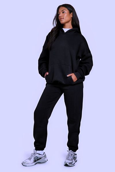 BayBayan Γυναικεία Oversize Winter Stylish Trend Σετ αθλητικής φόρμας με 3 κλωστές