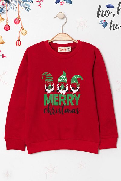 Beniizle New Year's Themed Children's Sweatshirt with 2 Strings