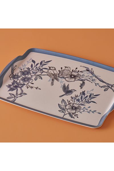 Bella Maison Blue Melamine Tray - Bleu Blanc (42X31 cm)