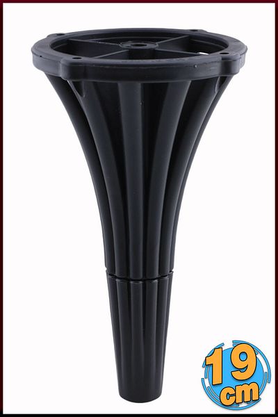 Badem10 Istanbul 19 cm Mobilier Negru Consolă Masă de cafea Canapea Fotoliu Unitate TV Baza Picior Picior Picioare