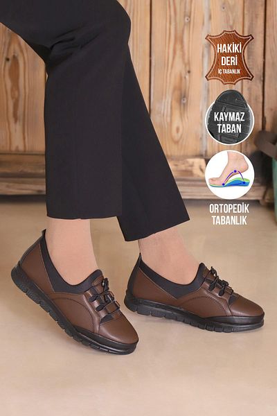KAPTAN JUNIOR Pantofi de dama ortopedici negri - Pantofi de balerina mama G