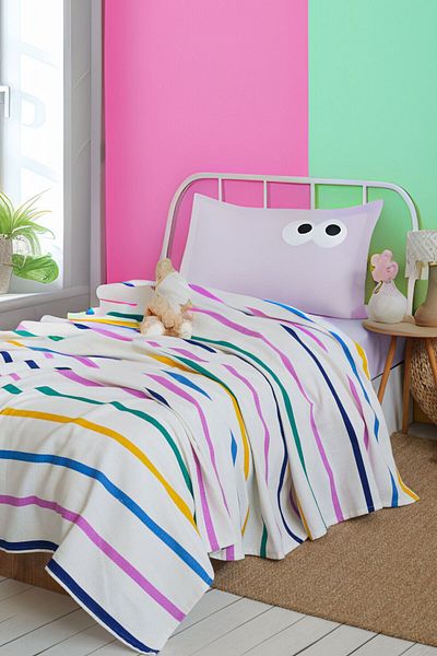Eponj Home Funny Lilac Single Pique Set - Printed
