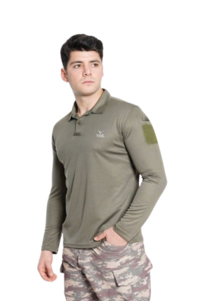 Wolff Vogel Uzun Kol Yakalı Tactical T-shirt