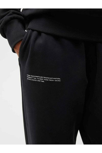 The Champ Clothing Βαμβακερή αναπνεύσιμη - Μαύρη φόρμα Jogger με ελαστική μέση και πόδι