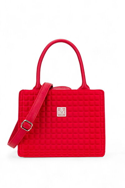 Bilik Deri Scuba Red Women's Handbag Blkf Cuba