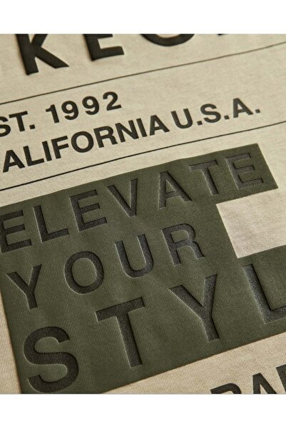 SKECHERS S242134 Γραφικό μπλουζάκι βαρύ βάρος Ανδρικό μπλουζάκι ΜΠΕΖ